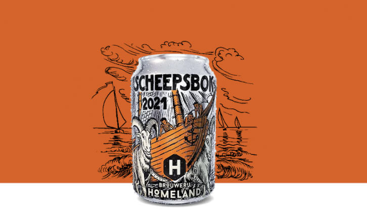 Homeland Scheepsbok 2021 blikje op achtergrond